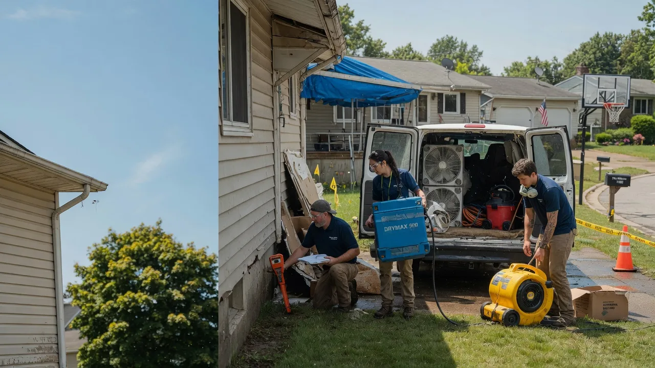 Ceiling Leak Cleanup in Marilla, NY near me